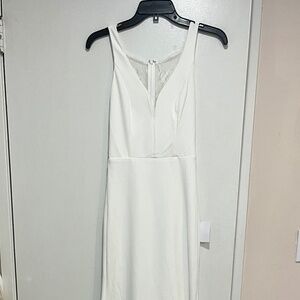 Lulus Long-Lasting Love Ivory Lace V-Neck Mermaid Dress